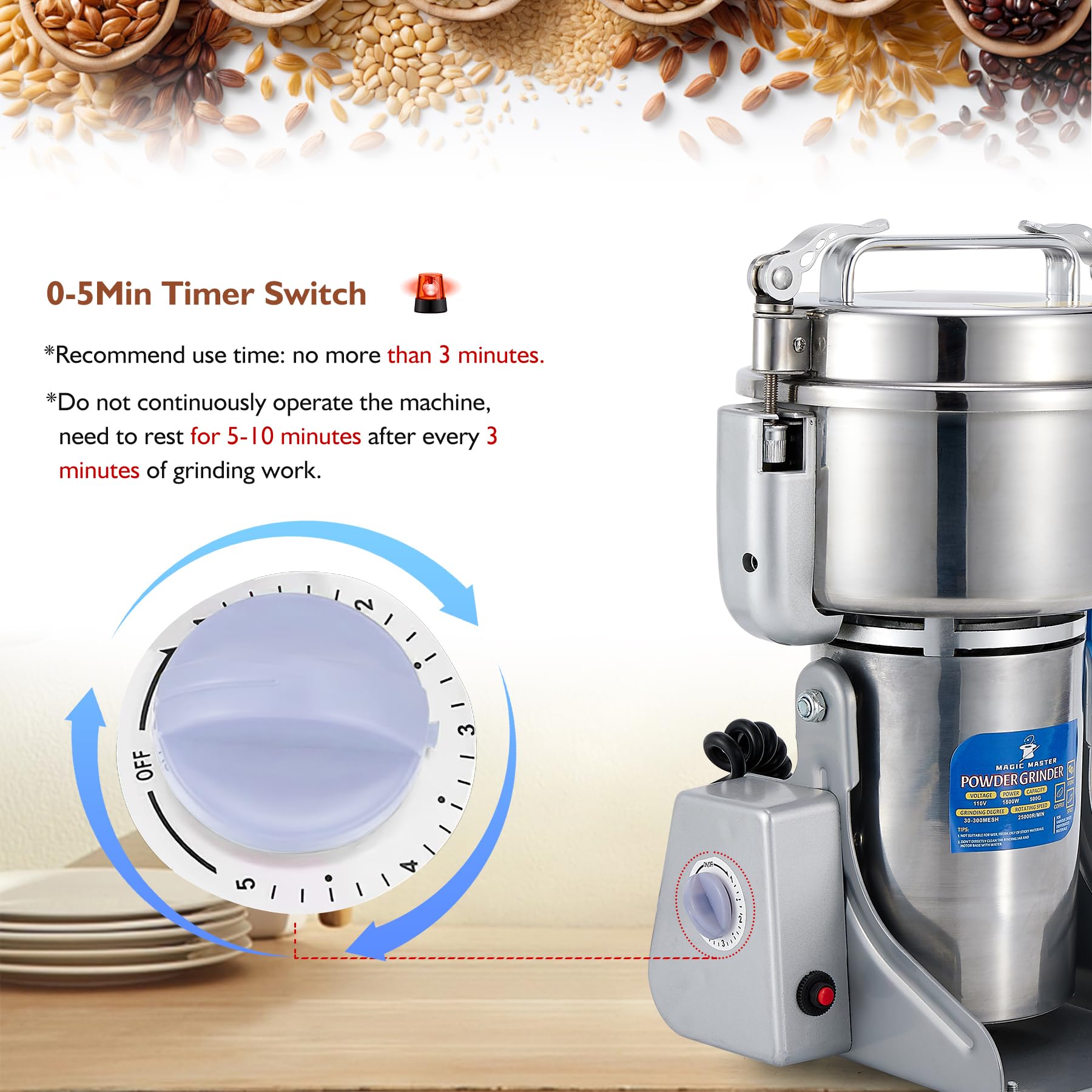 Grain Mill 製粉機 Magic Mill アメリカ製